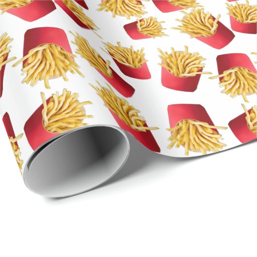 Pommes frites geschenkpapier (Rolleneckpunkt)