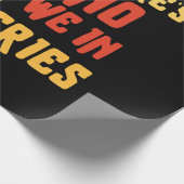 Pommes frites geschenkpapier (Ecke)