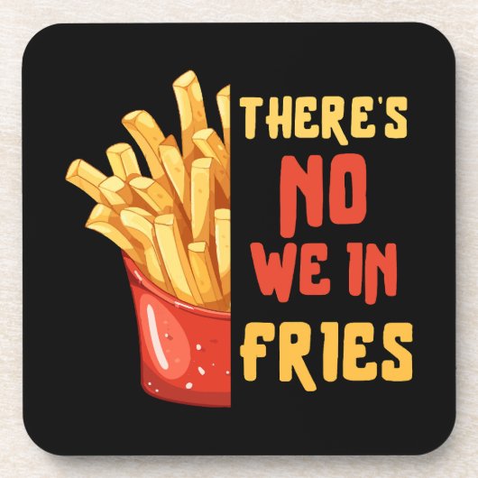 Pommes frites getränkeuntersetzer (Vorderseite)