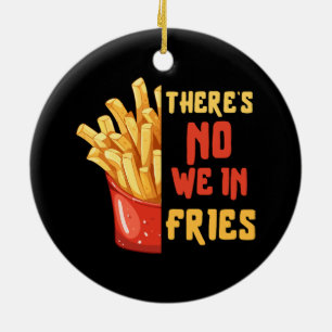 Pommes frites keramik ornament