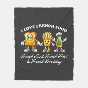 Pommes Frites   Ketchup Liebhaber Shirt   Valentin Fleecedecke