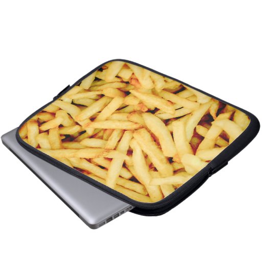 Pommes-Frites Laptopschutzhülle (Vorne Knopf)