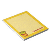 Pommes-Frites-Notizbuch Notizblock (angewinkelt)