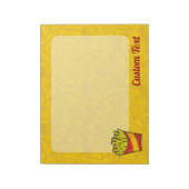 Pommes-Frites-Notizbuch Notizblock (Rotiert)