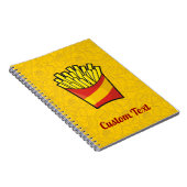 Pommes Frites Notizbuch Notizblock (Rechte Seite)