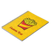 Pommes Frites Notizbuch Notizblock (Linke Seite)