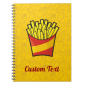 Pommes Frites Notizbuch Notizblock (Vorderseite)