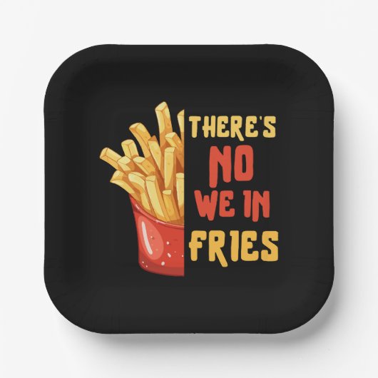 Pommes frites pappteller (Vorderseite)