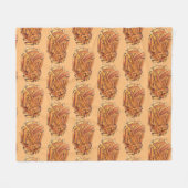 Pommes frites Pommes frites Pommes frites Pommes f Fleecedecke (Vorderseite (Horizontal))