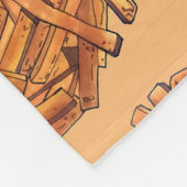 Pommes frites Pommes frites Pommes frites Pommes f Fleecedecke (Ecke)