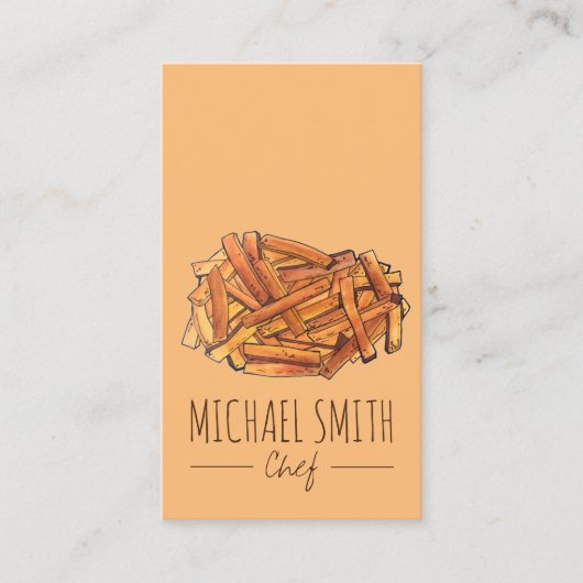 Pommes frites Pommes frites Pommes frites Pommes f Visitenkarte (Vorderseite)