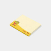 Pommes Frites Post-it Klebezettel (angewinkelt)