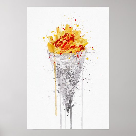 Pommes frites poster (Vorne)