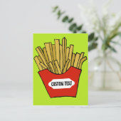 Pommes frites, Postkarte (Stehend Vorderseite)