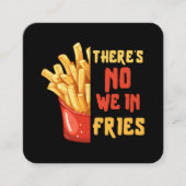 Pommes frites quadratische visitenkarte (Vorderseite)