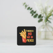 Pommes frites quadratische visitenkarte (Stehend Vorderseite)
