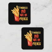 Pommes frites quadratische visitenkarte (Vorne/Hinten)