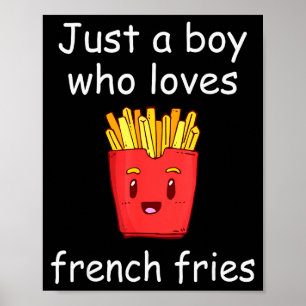 Pommes-Frites-Shirt Lustiges Französisches-Frites- Poster