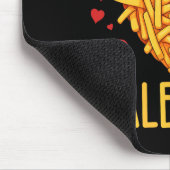 Pommes Frites sind mein Valentinstag-Frittenliebha Mousepad (Ecke)