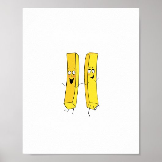 Pommes frites Thema Poster (Vorne)