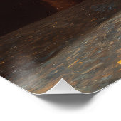 Pommes frites und Champagner Poster (Ecke)