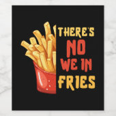 Pommes frites weinetikett (Einzelnes Label)