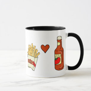 Pommes-FritesLiebe-Ketschup Tasse