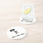 Pommes-Fritesliebhaber Sandstein Untersetzer (Seite)