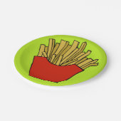 Pommes-FritesPappteller Pappteller (Schrägansicht)