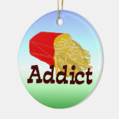 Pommes-Fritessüchtiger Keramikornament (Links)