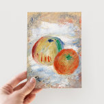 Pommes | Renoir Postkarte<br><div class="desc">Äpfel | Pommes (1875) | Originelle Kunstwerke des französischen Impressionisten Pierre-Auguste Renoir (1841-1919). Das Bild zeigt ein abstraktes impressionistisches Stillleben von Früchten in orangen,  gelben und beigen Farben. Klicken Sie auf Anpassen,  um Ihren eigenen Text hinzuzufügen oder das Design zu personalisieren.</div>