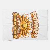 Pommes sind frittierte Sonnenstrahlen -  Geschirrtuch (Horizontal)