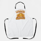 Pommes sind frittierte Sonnenstrahlen - Schürze (Vorderseite)