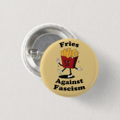 Pommes Über Faschismus Protestbutton – Lustiger An Button (Vorne & Hinten)