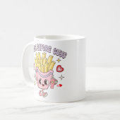 Pommes vor Jungs Kaffeetasse (Vorderseite Links)