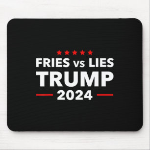 Pommes Vs Lügen Trump 2024 Fritten Trump Vance  Mousepad