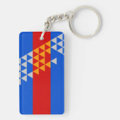 Pomo Indian Flag ethnic Symbol American Native Usa Schlüsselanhänger (Rückseite)