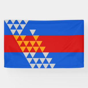 Pomo Indische Flagge ethnisches Symbol Amerikanisc Banner