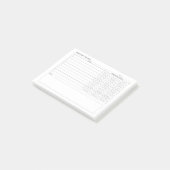 Pomodoro Studie Habit Planner Post-it Klebezettel (angewinkelt)