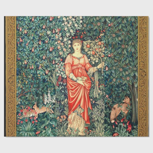 POMONA HOLT OBST IN GRIECHENLAND, WALDTIEREN GESCHENKPAPIER (Flach)