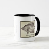 "Pomoxis" Schwarzweiss-Tasse Tasse (VorderseiteRechts)
