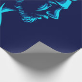 Pompadour-Haarstil Geschenkpapier (Ecke)