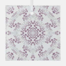 Pompadour Lila Geblüht Glasdekoration Ornament Aus Glas