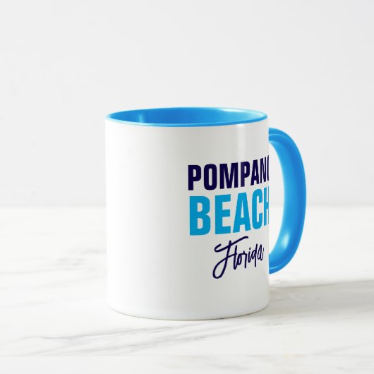 Pompano Beach Florida Coffee Mug Tasse (VorderseiteRechts)