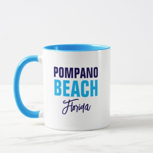 Pompano Beach Florida Kaffeetasse (Links)