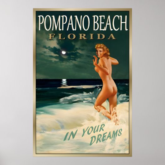 Pompano Beach FLORIDA Original Marilyn Monroe Poster (Vorne)