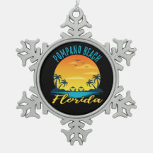 Pompano Beach Florida Palm Tree Beach