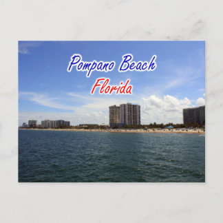 Pompano Beach Florida Postcard Postkarte