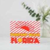Pompano Beach, Florida Postkarte (Stehend Vorderseite)