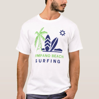 Pompano Beach Florida Surfen T-Shirt